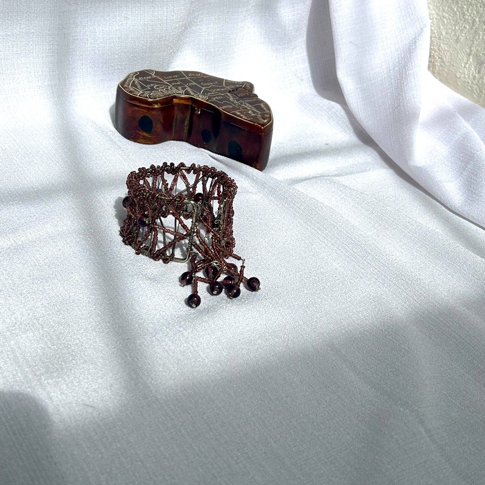 Authentic African beaded bracelet/ bangle